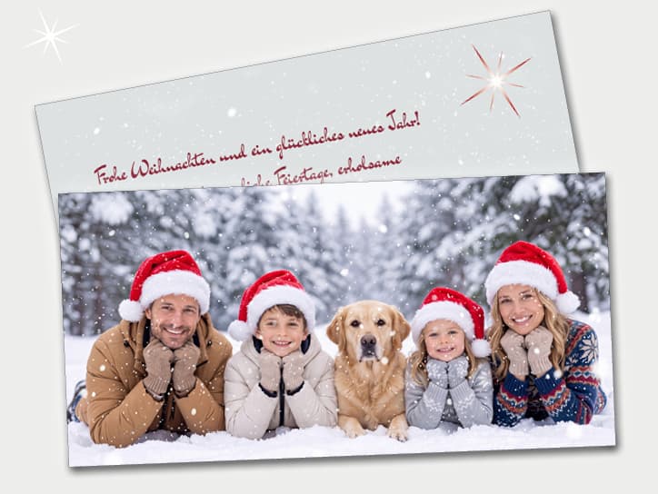 Weihnachtskarten mit Foto