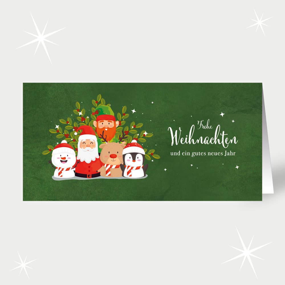 Lustiges Weihnachtsteam