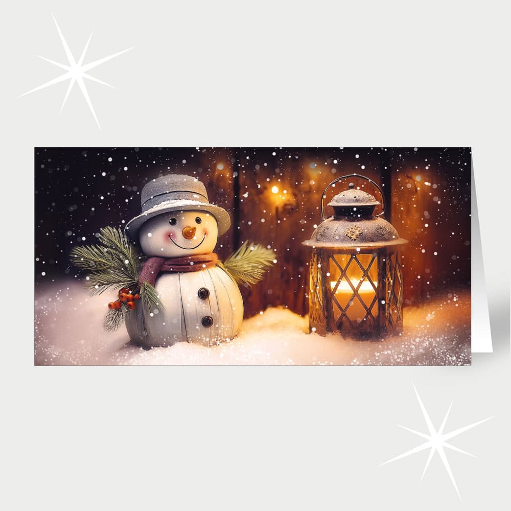 Nostalgischer Schneemann