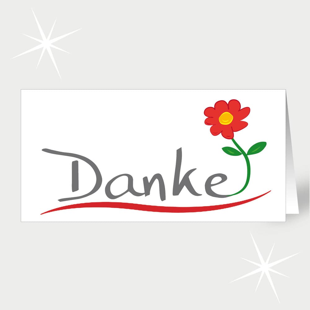Blumiges Danke