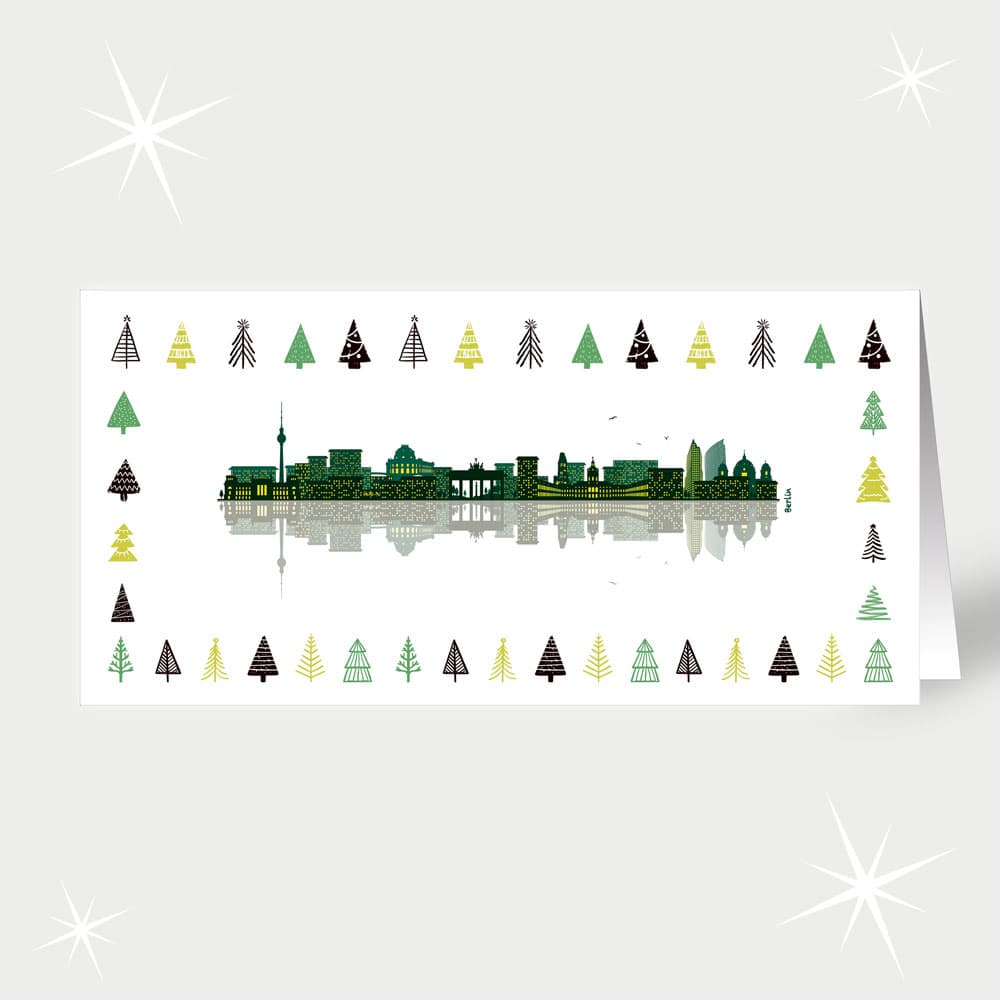 Skyline mit Bäumen - Berlin