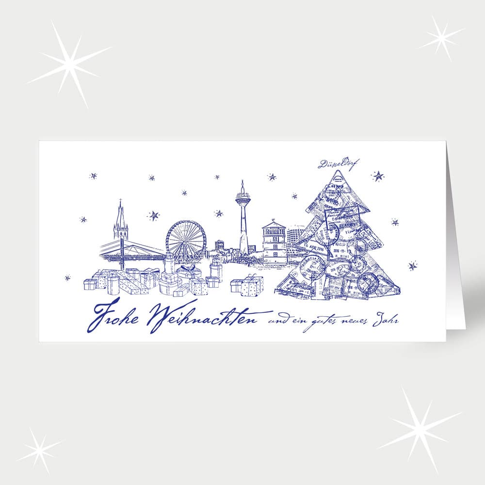 Düsseldorf in Blau