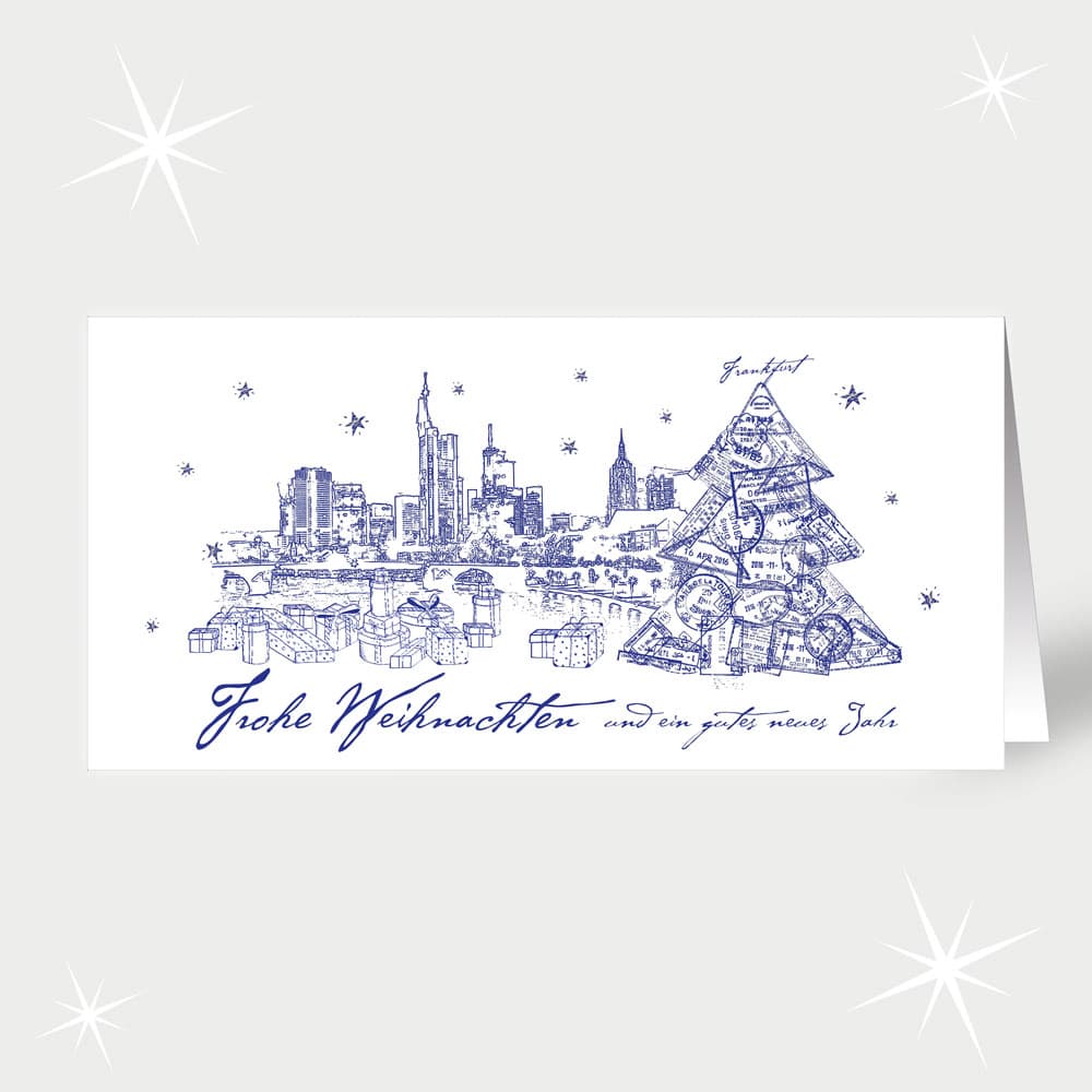 Frankfurt in Blau