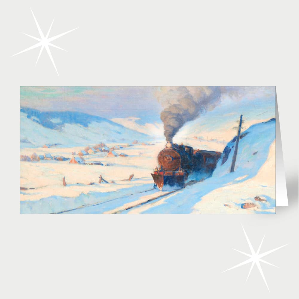 Clarence Gagnon Der Zug im Winter (ca. 1913-14)