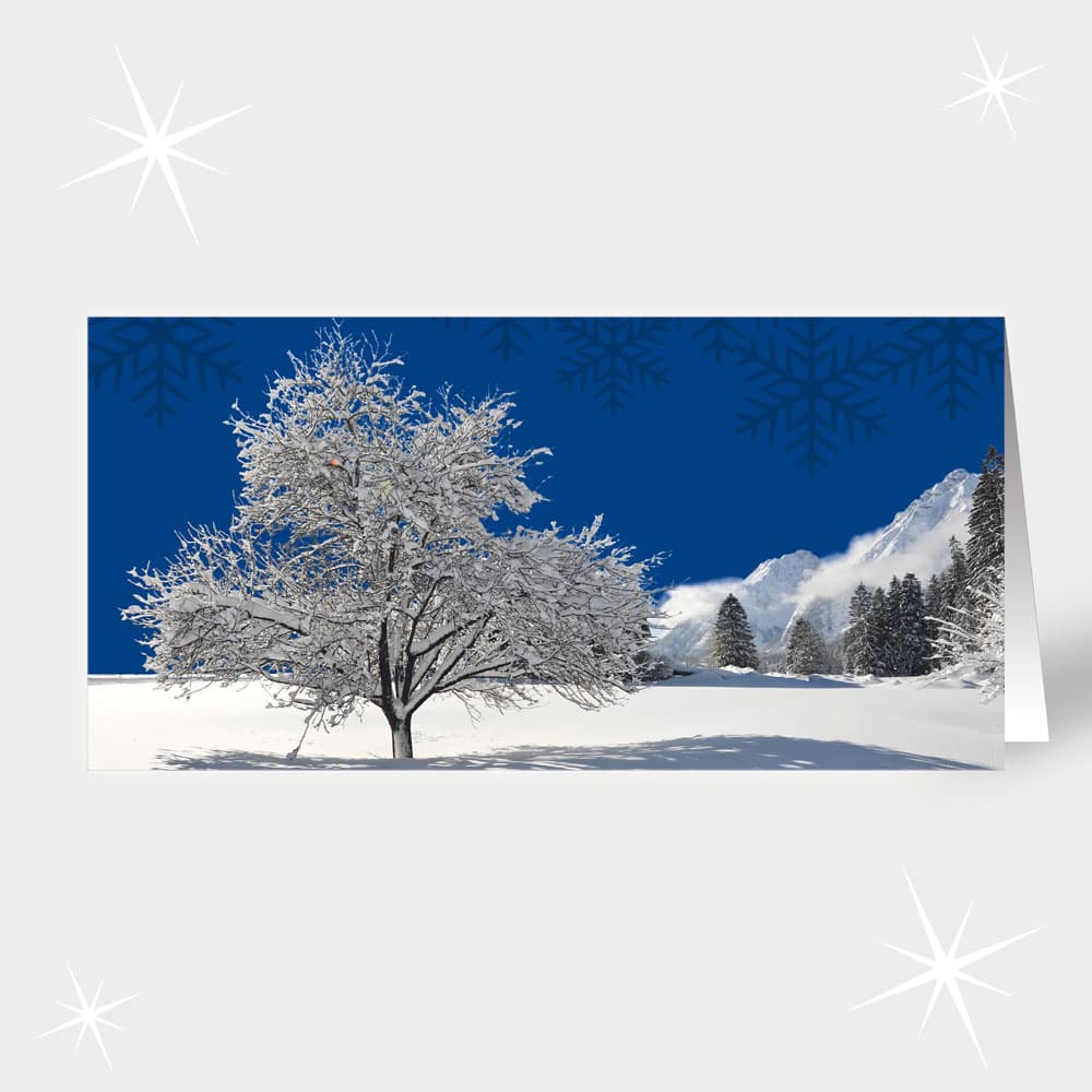 Verschneiter Baum