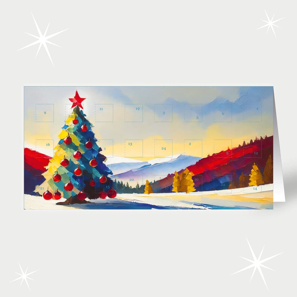 Liebevolle Landschaftsmalerei im Advent