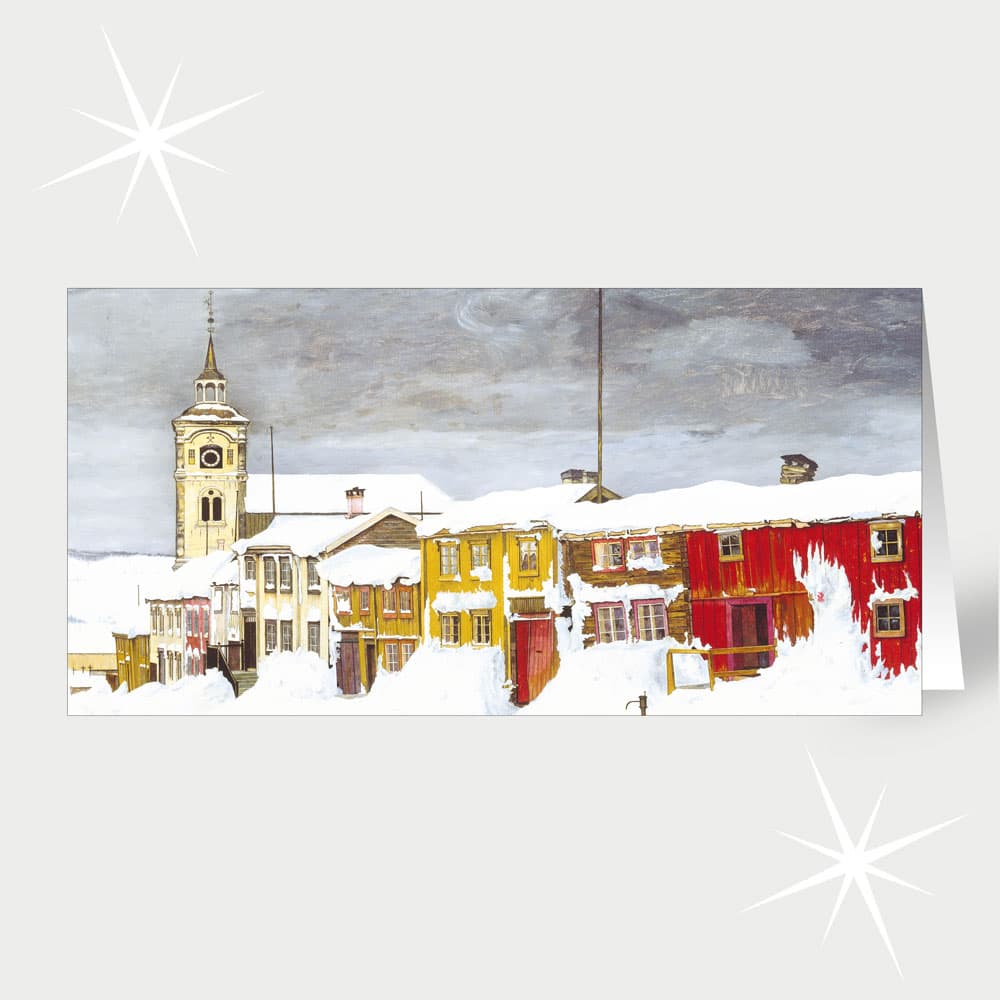 Harald Sohlberg Straße in Røros im Winter (1903)
