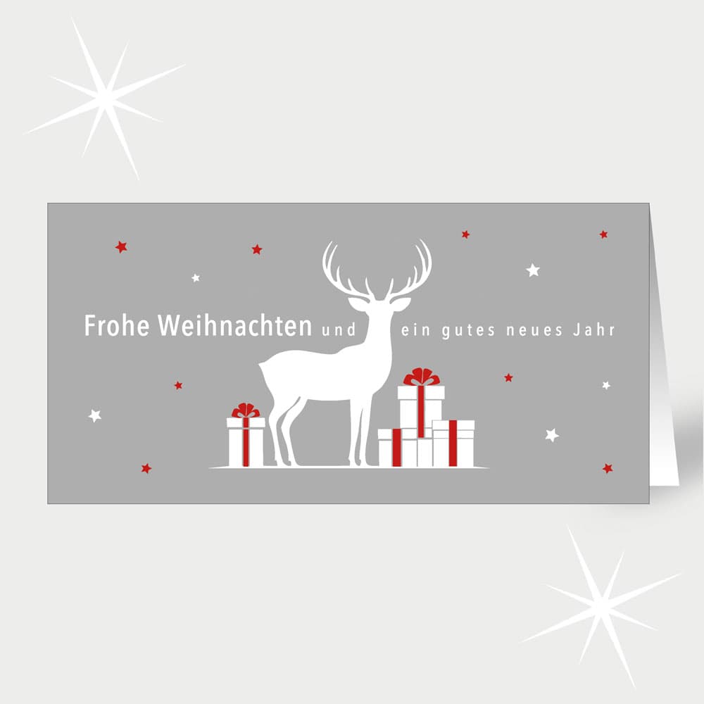 Schneehirsch