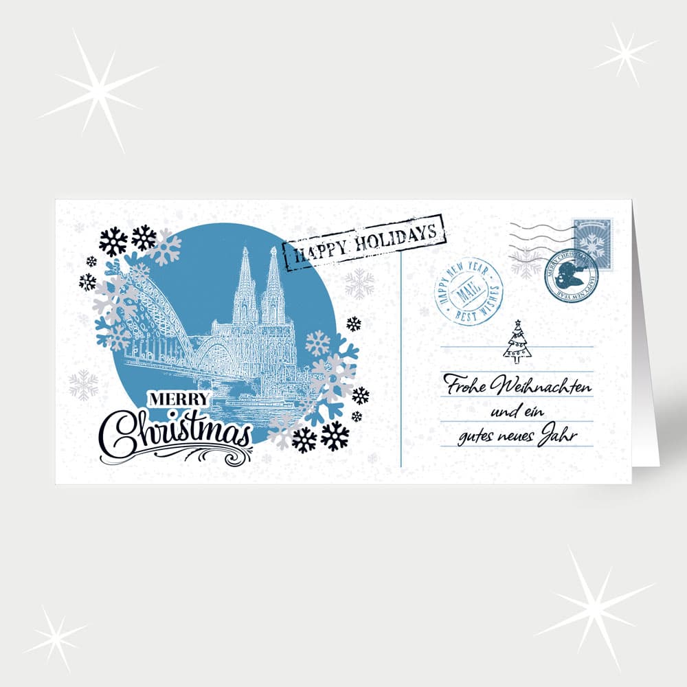 Nostalgisches Köln in Blau