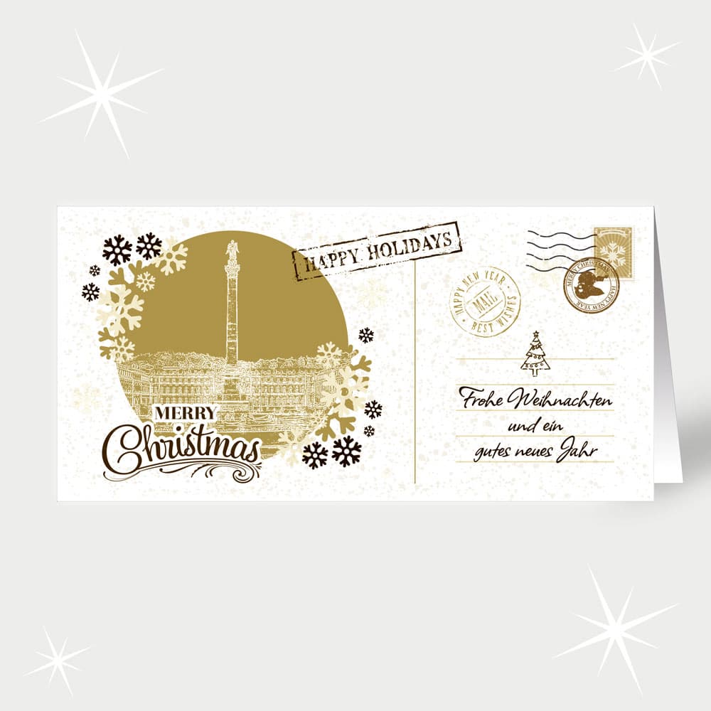 Nostalgisches Stuttgart in Gold