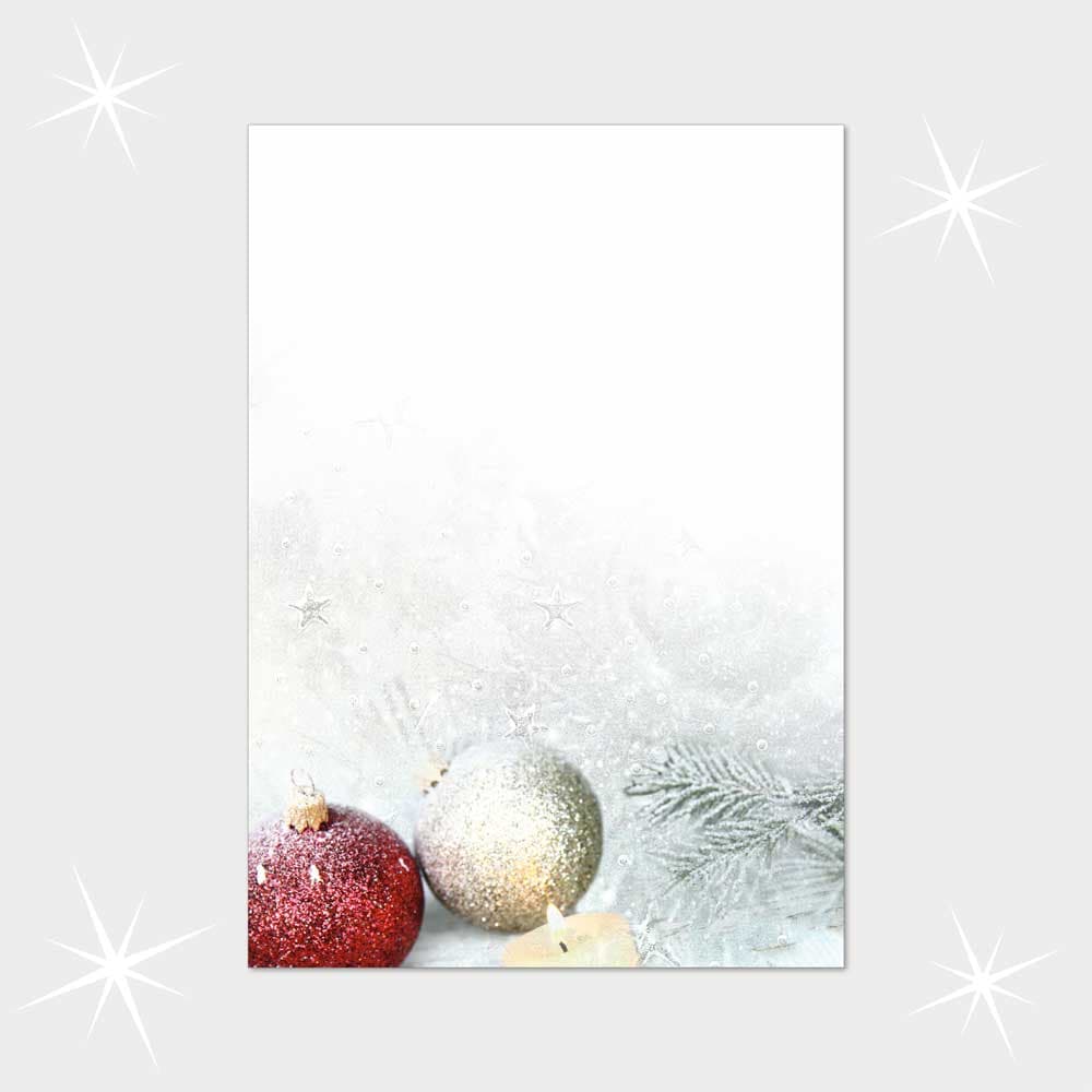 Weihnachtsbriefpapier DIN A4  21 x 29,7 cm
