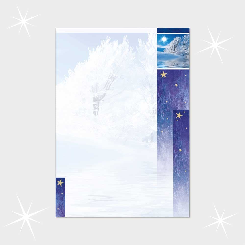 Weihnachtsbriefpapier DIN A4  21 x 29,7 cm