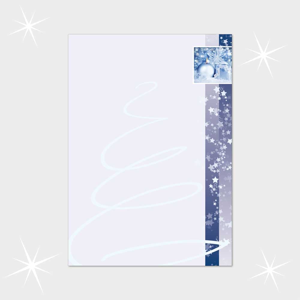 Weihnachtsbriefpapier DIN A4  21 x 29,7 cm