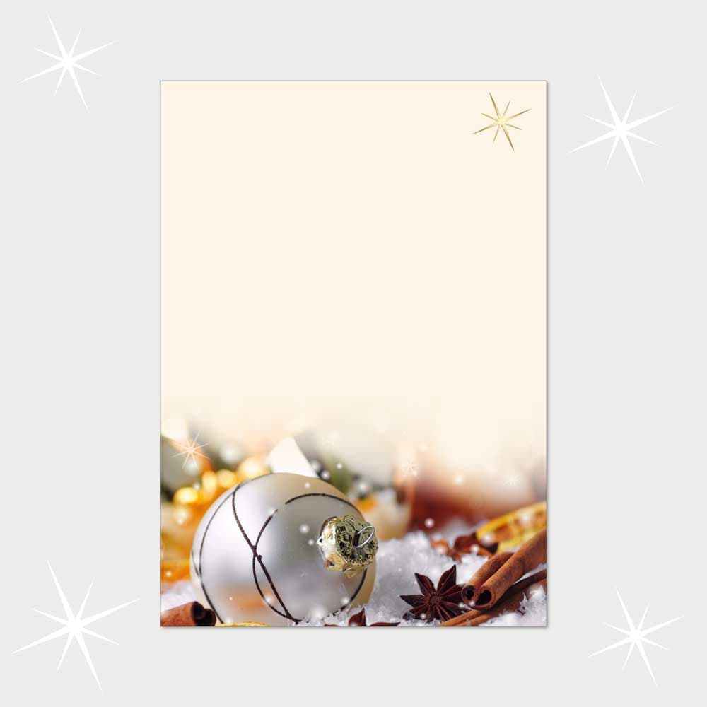 Weihnachtsbriefpapier DIN A4  21 x 29,7 cm
