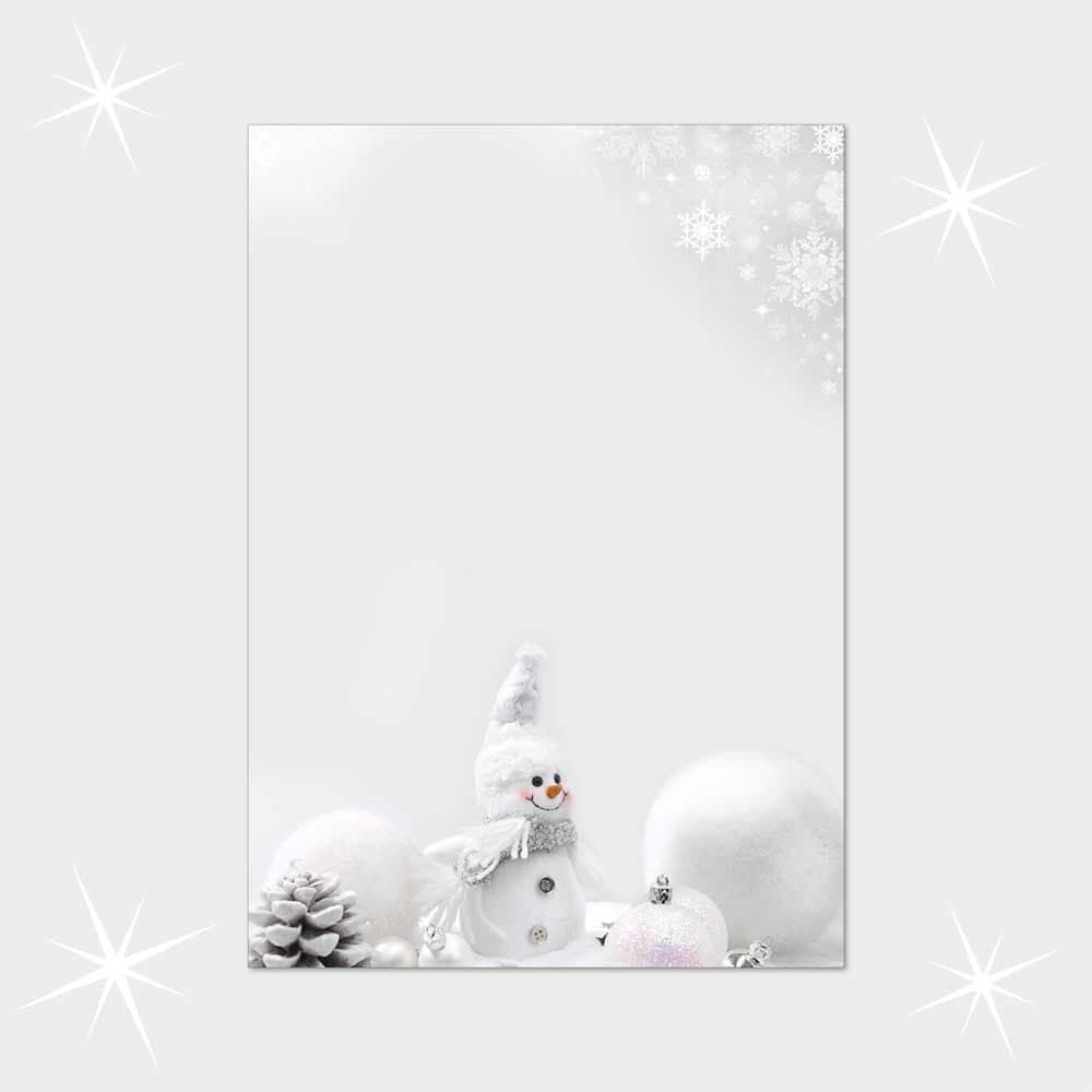 Weihnachtsbriefpapier DIN A4  21 x 29,7 cm