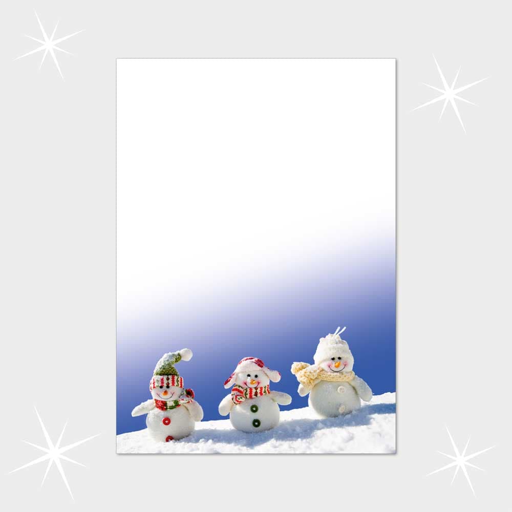 Weihnachtsbriefpapier DIN A4  21 x 29,7 cm