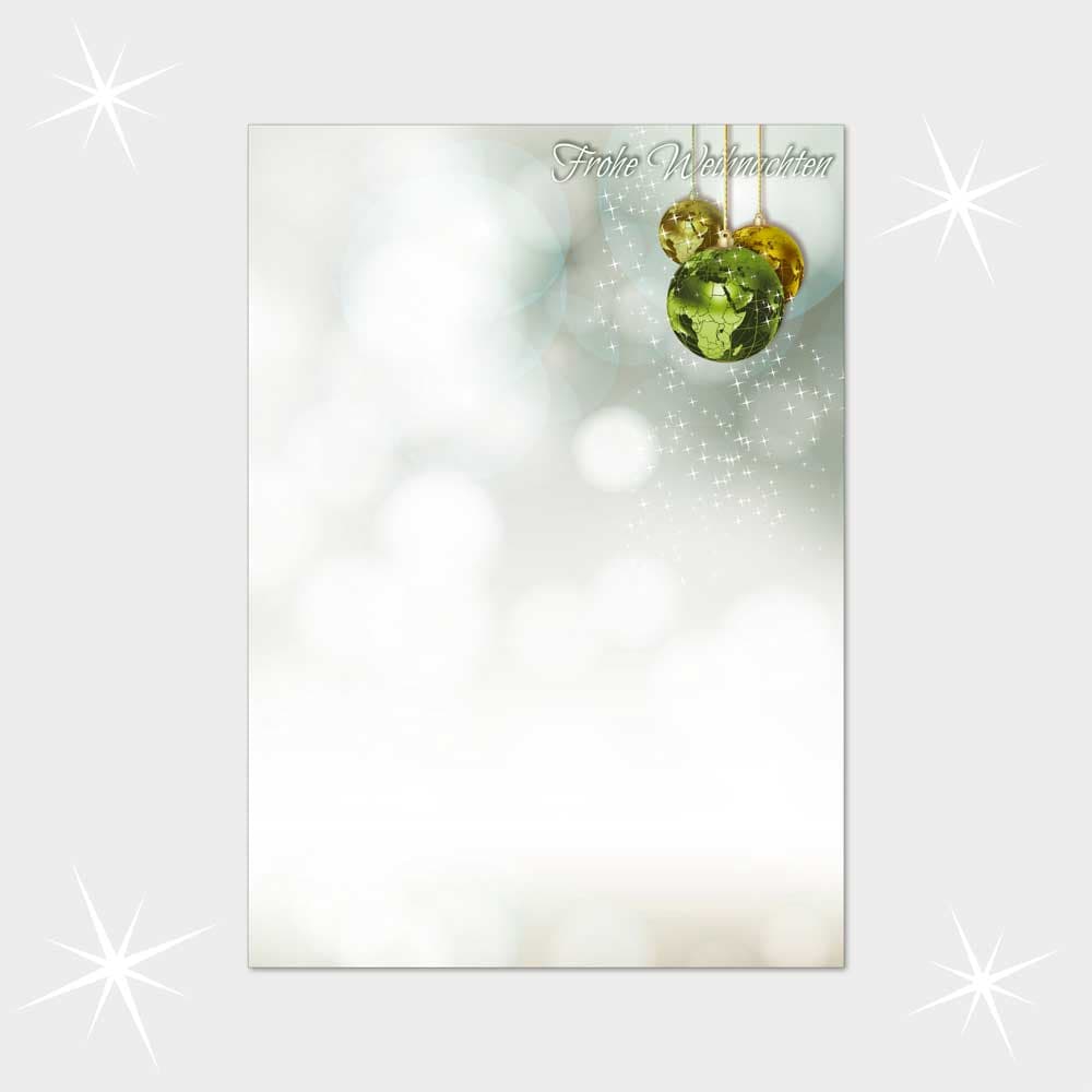 Weihnachtsbriefpapier DIN A4  21 x 29,7 cm