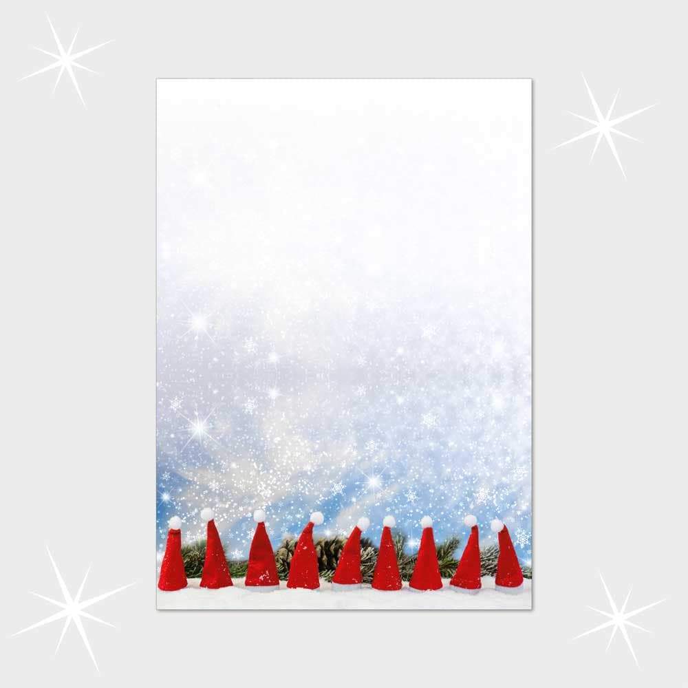 Weihnachtsbriefpapier DIN A4  21 x 29,7 cm