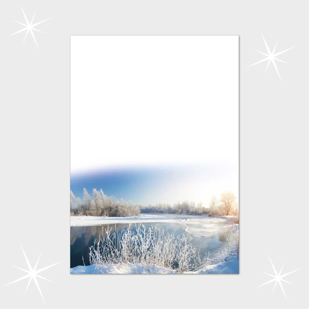 Weihnachtsbriefpapier DIN A4  21 x 29,7 cm