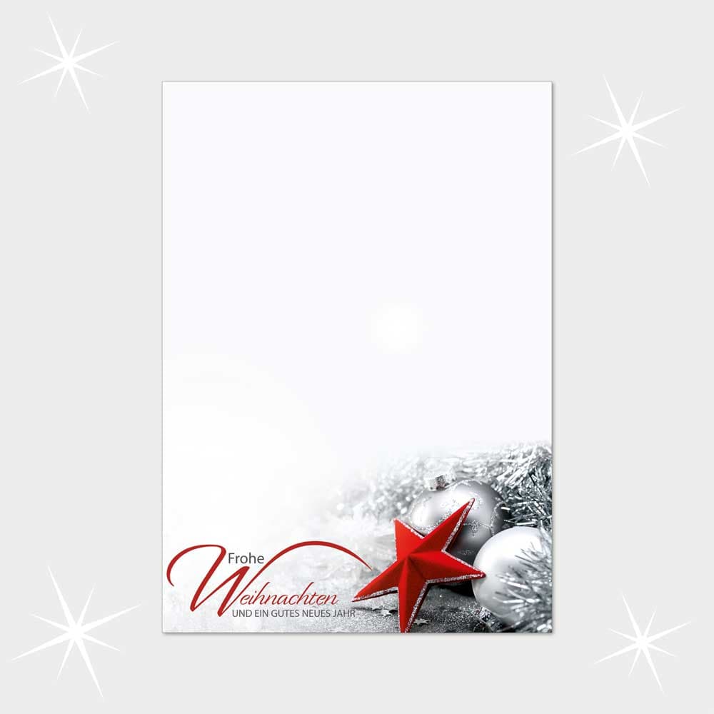 Weihnachtsbriefpapier DIN A4  21 x 29,7 cm