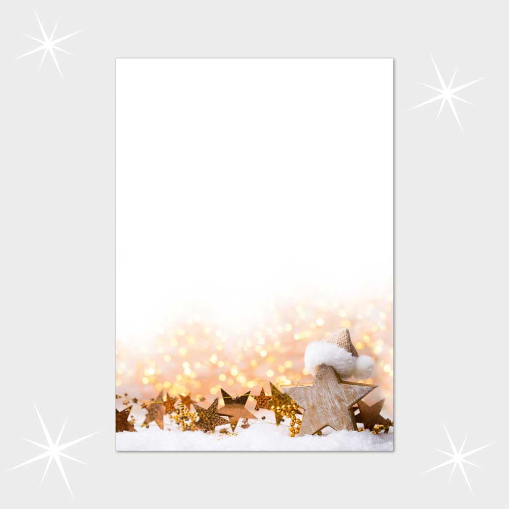 Weihnachtsbriefpapier DIN A4  21 x 29,7 cm