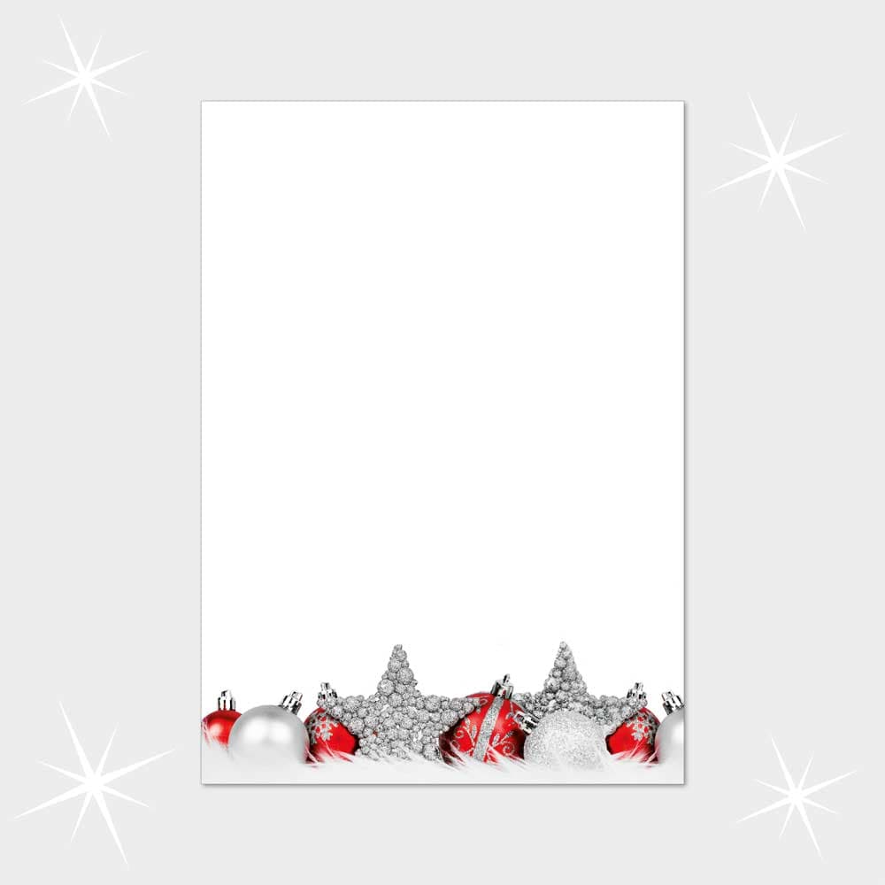 Weihnachtsbriefpapier DIN A4  21 x 29,7 cm