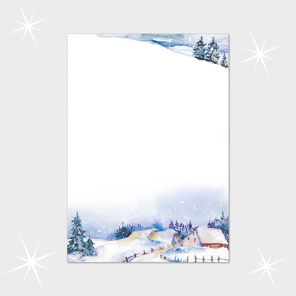 Weihnachtsbriefpapier DIN A4  21 x 29,7 cm