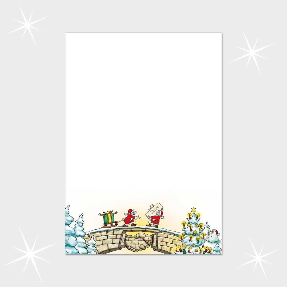 Weihnachtsbriefpapier DIN A4  21 x 29,7 cm