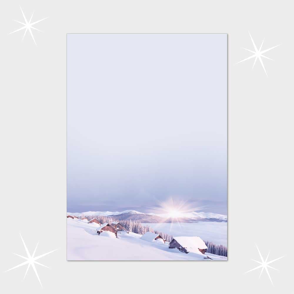 Weihnachtsbriefpapier DIN A4  21 x 29,7 cm