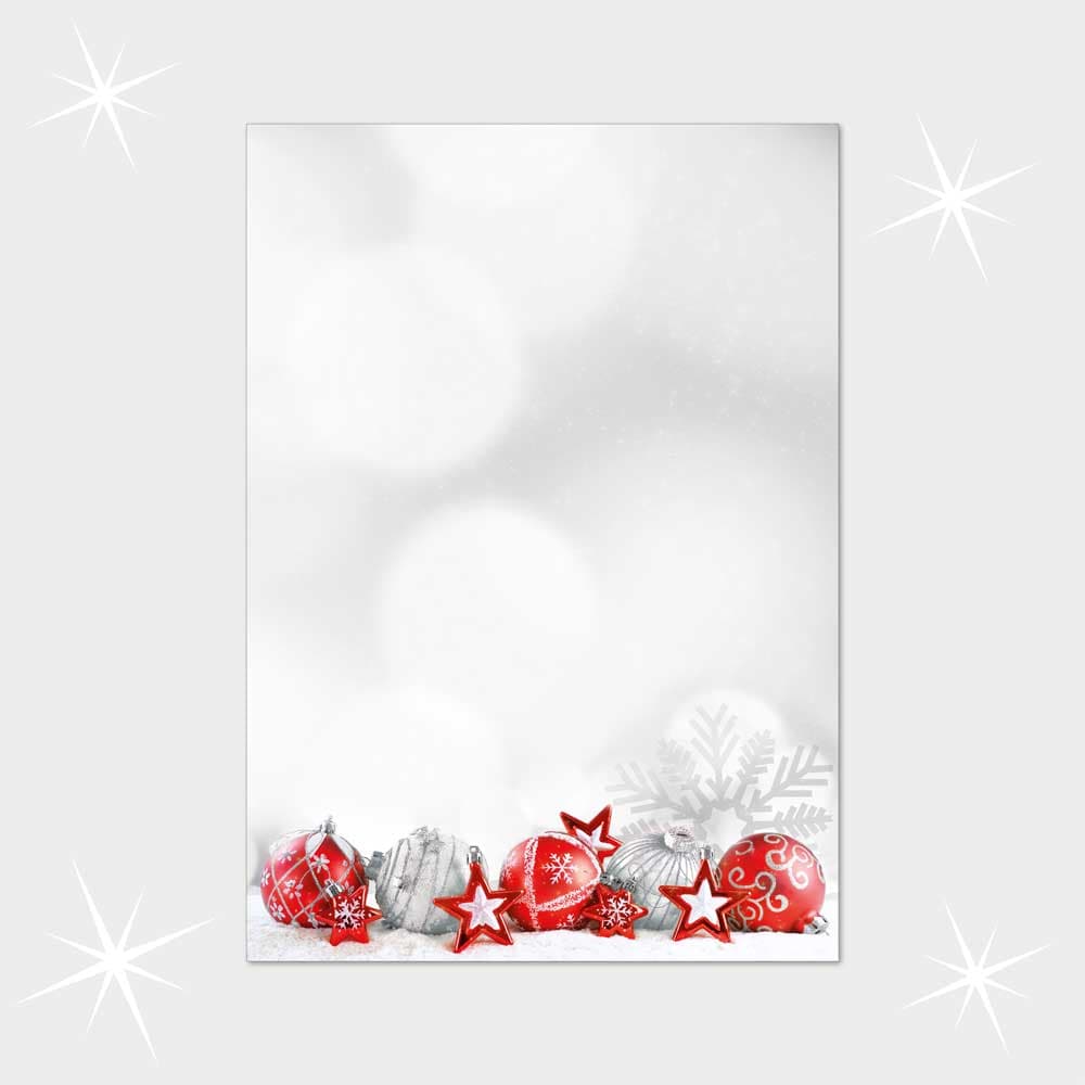 Weihnachtsbriefpapier DIN A4  21 x 29,7 cm