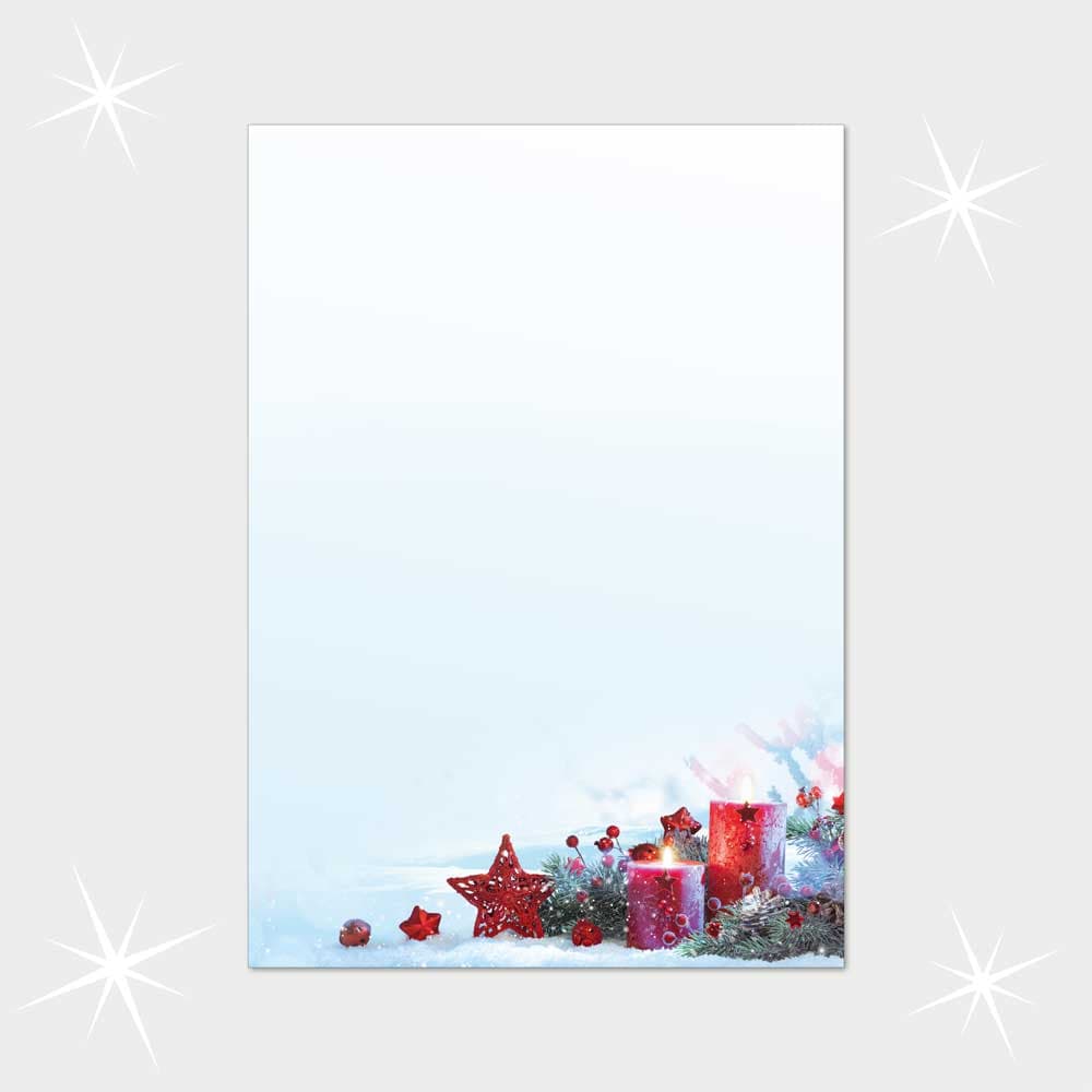 Weihnachtsbriefpapier DIN A4  21 x 29,7 cm