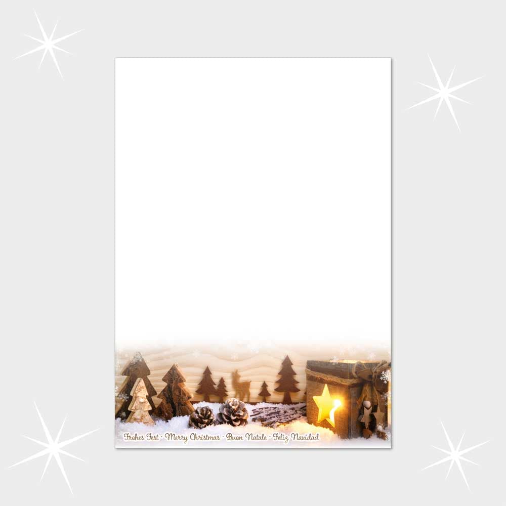 Weihnachtsbriefpapier DIN A4  21 x 29,7 cm