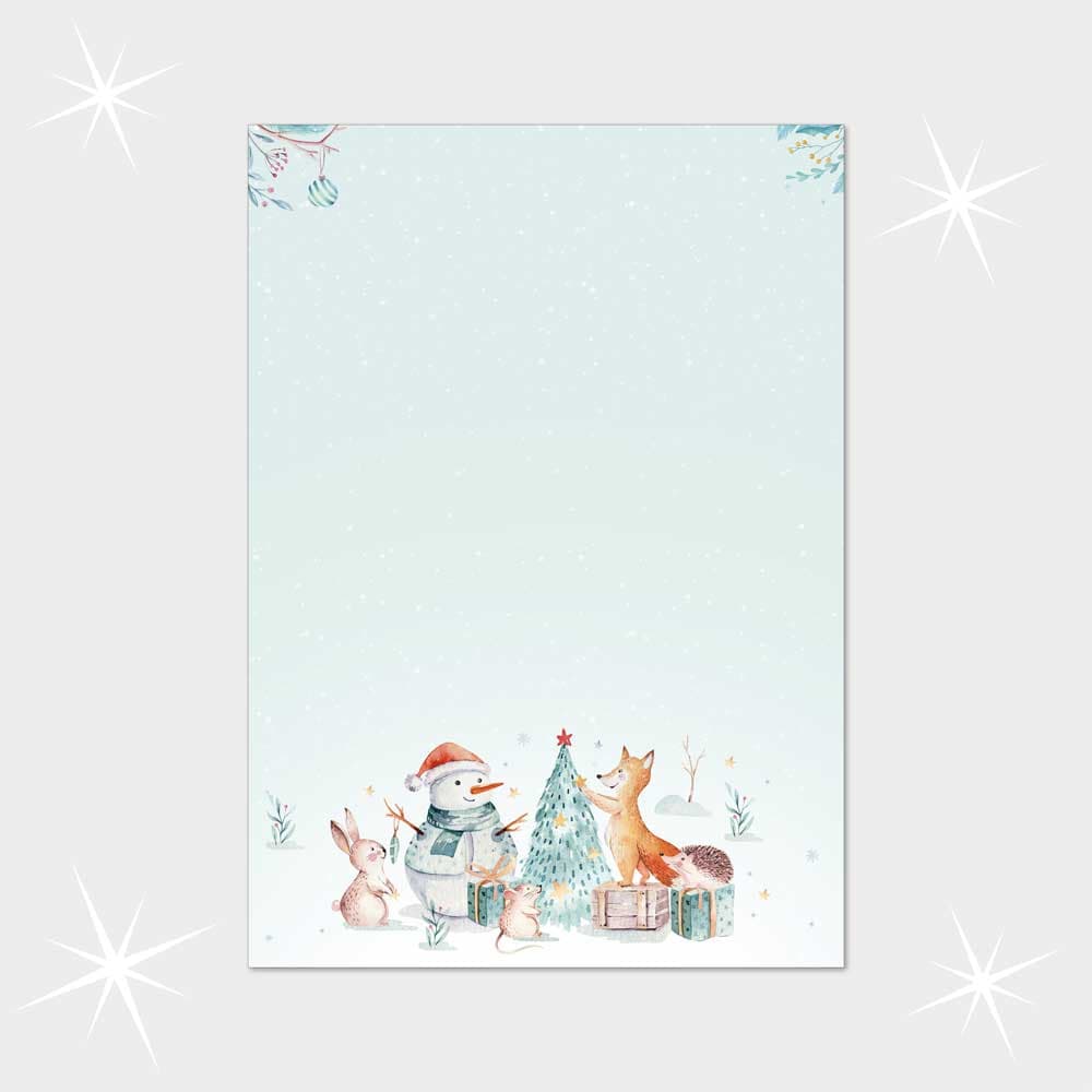 Weihnachtsbriefpapier DIN A4  21 x 29,7 cm