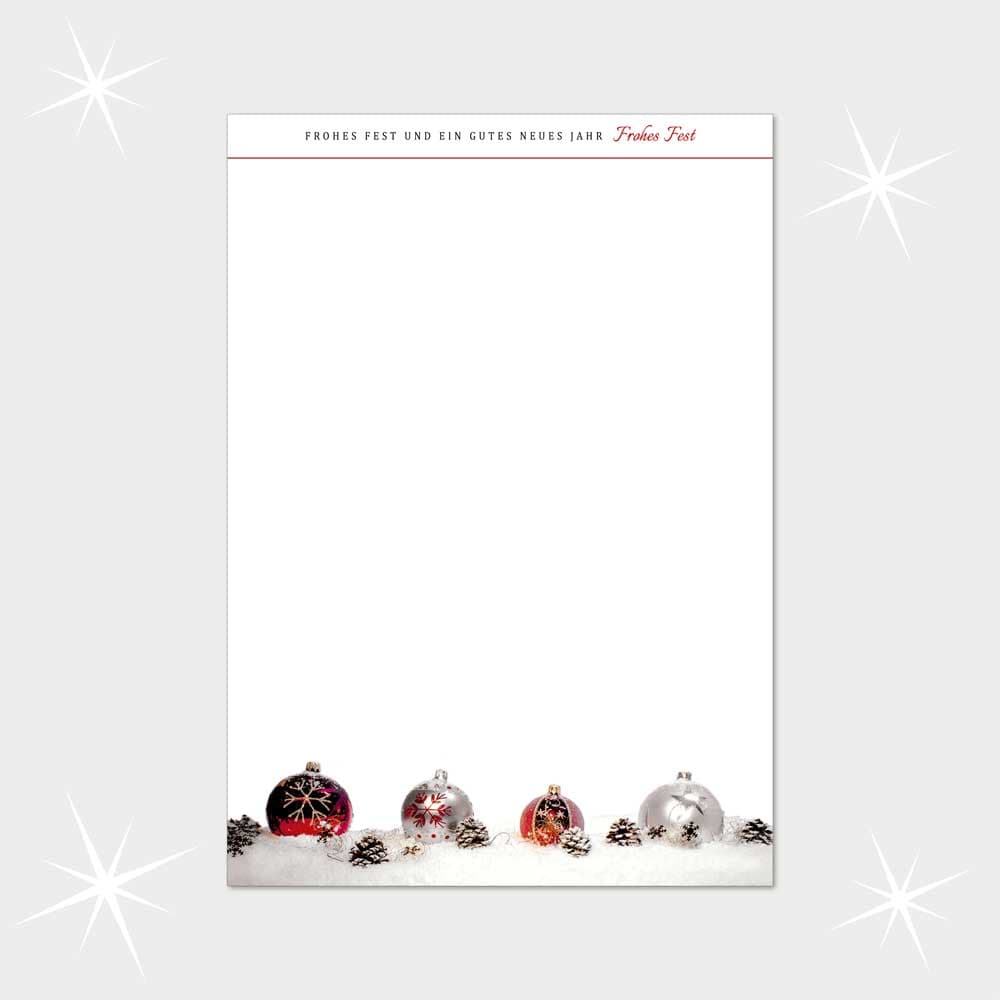 Weihnachtsbriefpapier DIN A4  21 x 29,7 cm