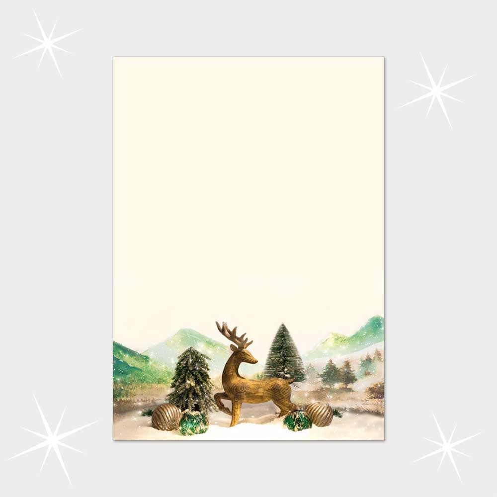 Weihnachtsbriefpapier DIN A4  21 x 29,7 cm