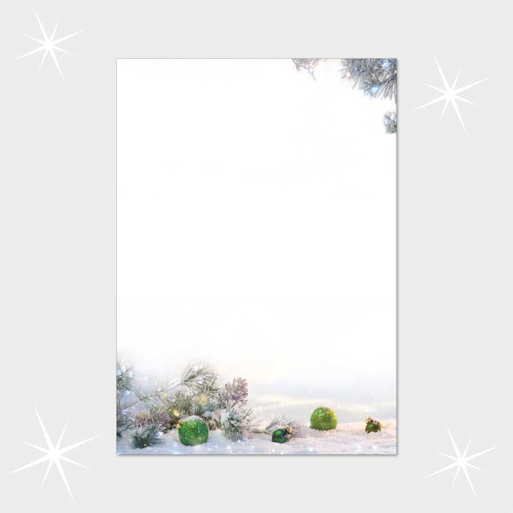 Weihnachtsbriefpapier DIN A4  21 x 29,7 cm