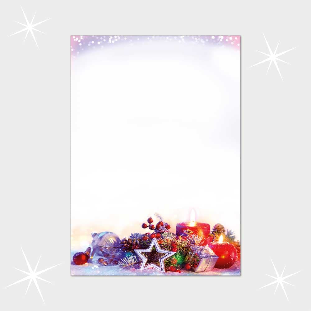 Weihnachtsbriefpapier DIN A4  21 x 29,7 cm