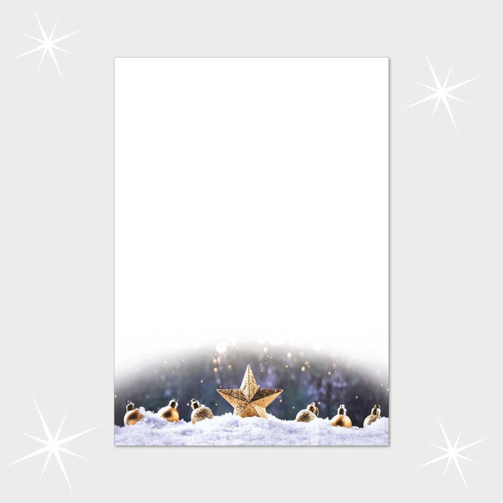 Weihnachtsbriefpapier DIN A4  21 x 29,7 cm