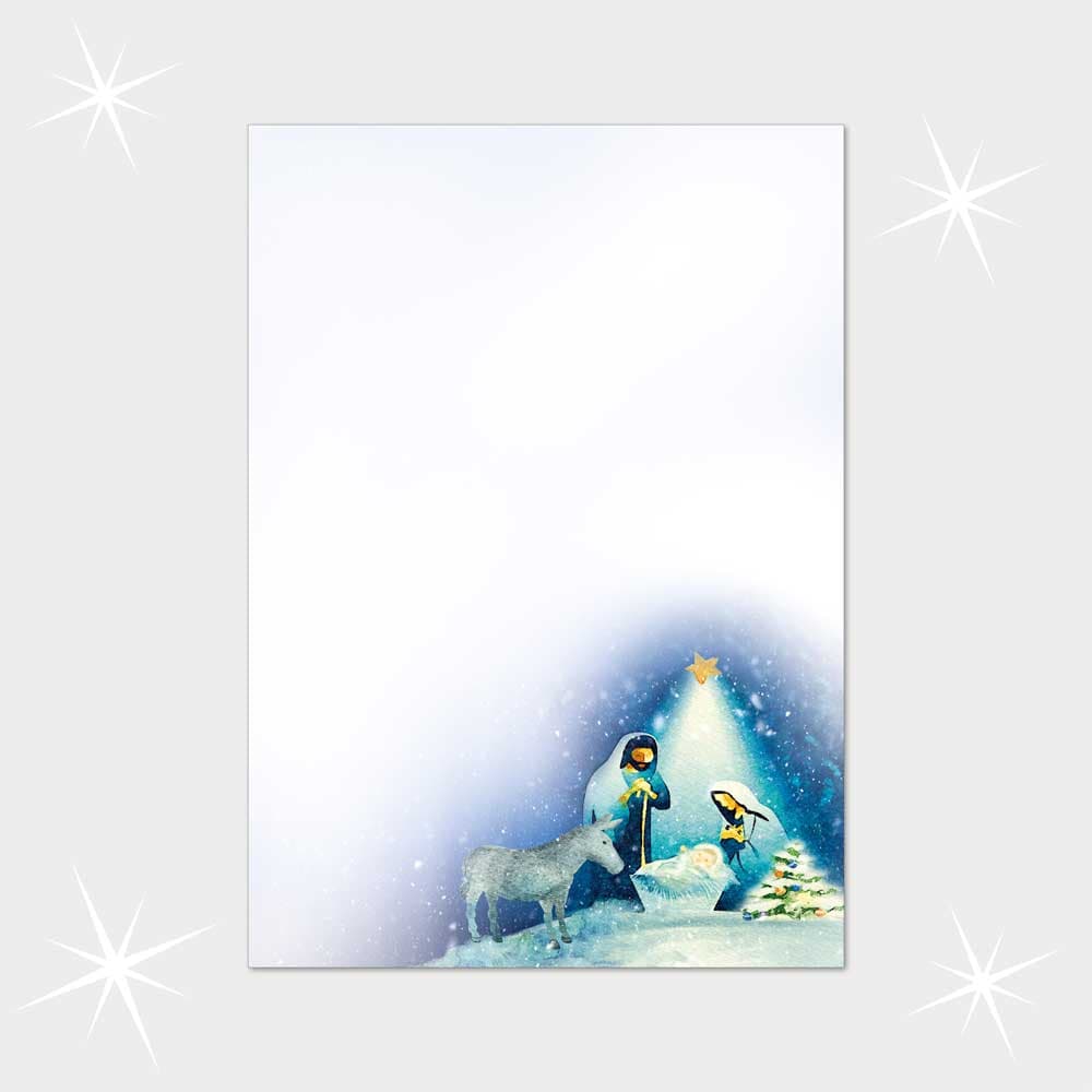 Weihnachtsbriefpapier DIN A4  21 x 29,7 cm