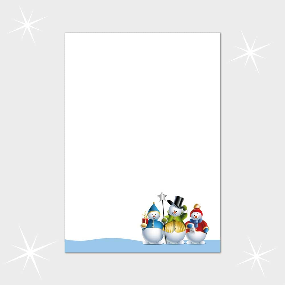 Weihnachtsbriefpapier DIN A4  21 x 29,7 cm