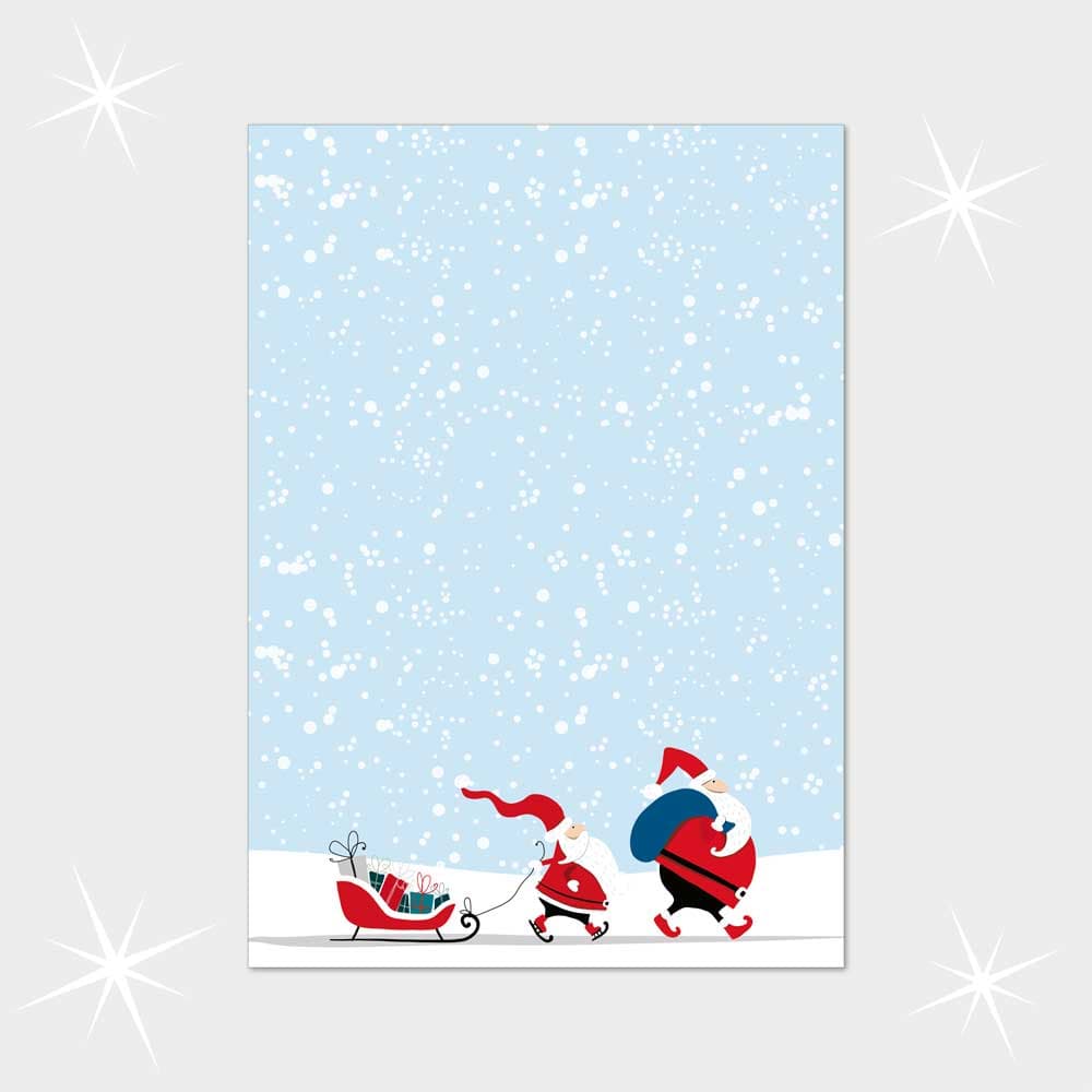 Weihnachtsbriefpapier DIN A4  21 x 29,7 cm