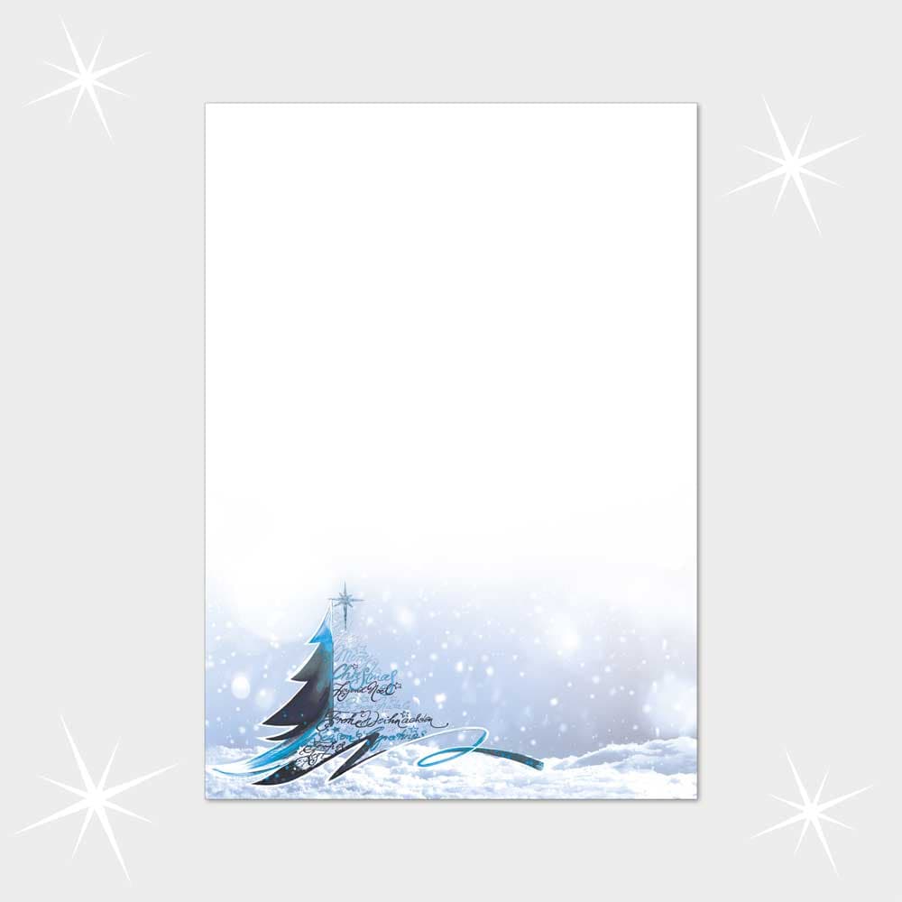 Weihnachtsbriefpapier DIN A4  21 x 29,7 cm
