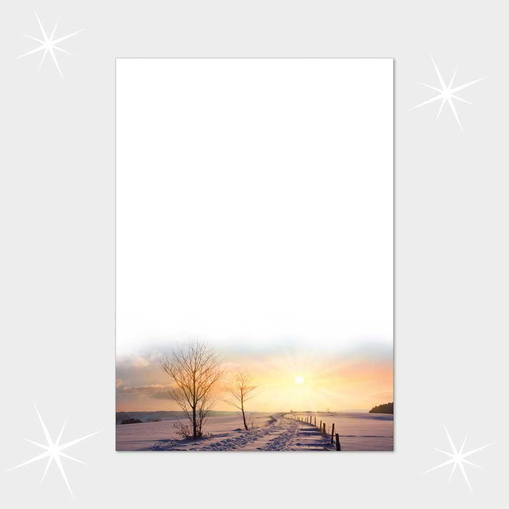 Weihnachtsbriefpapier DIN A4  21 x 29,7 cm
