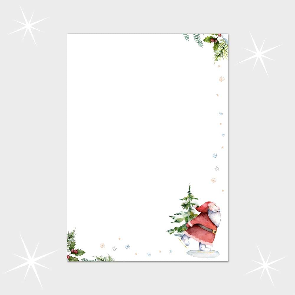 Weihnachtsbriefpapier DIN A4  21 x 29,7 cm