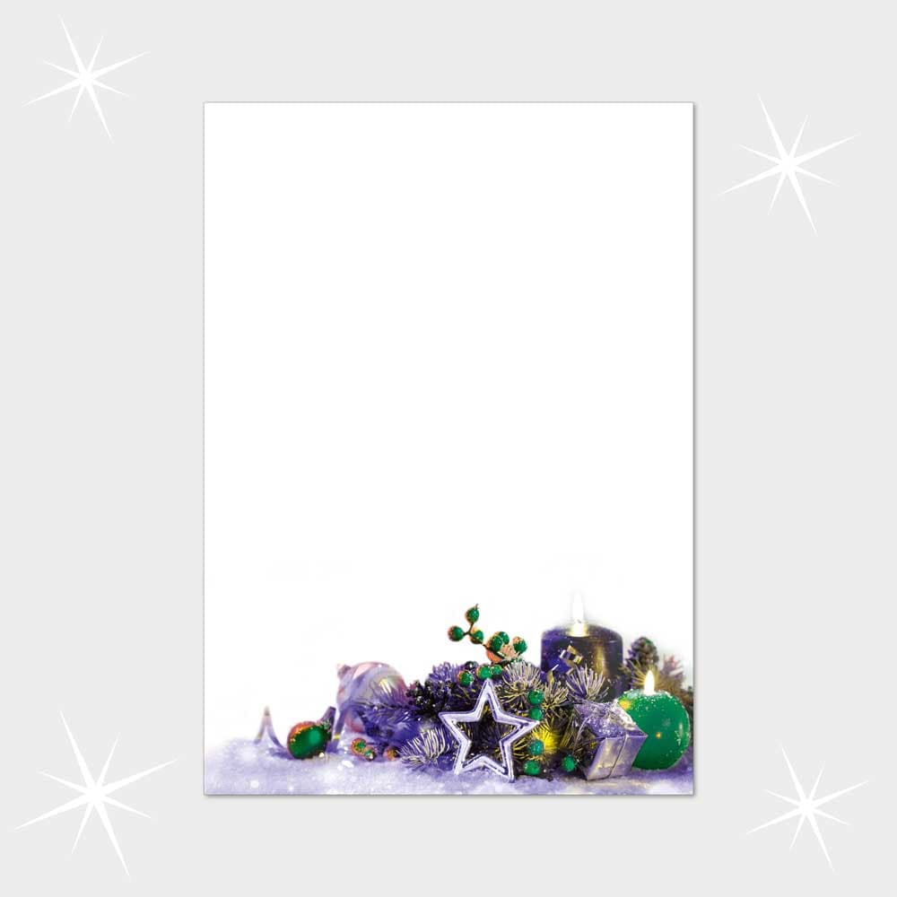 Weihnachtsbriefpapier DIN A4  21 x 29,7 cm