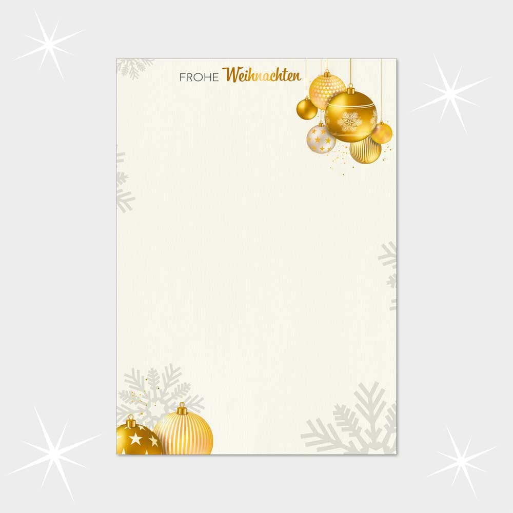 Weihnachtsbriefpapier DIN A4  21 x 29,7 cm