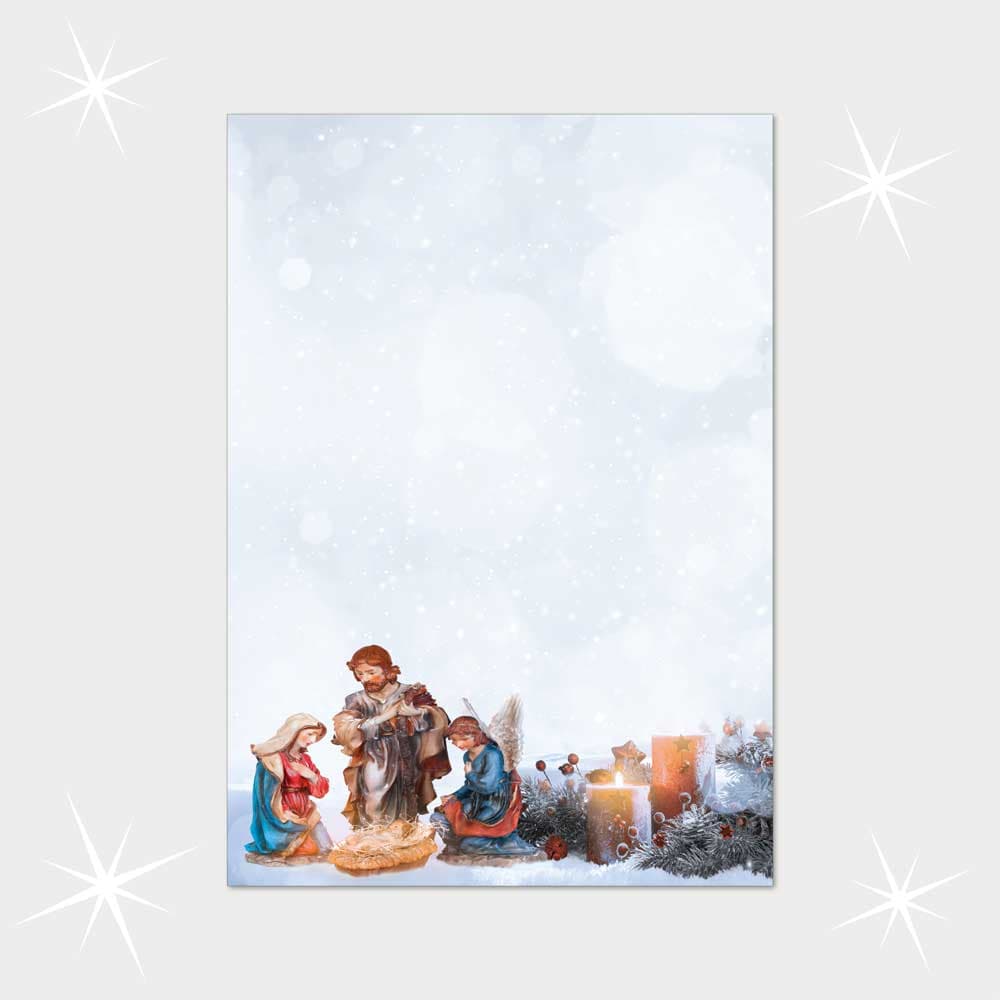Weihnachtsbriefpapier DIN A4  21 x 29,7 cm