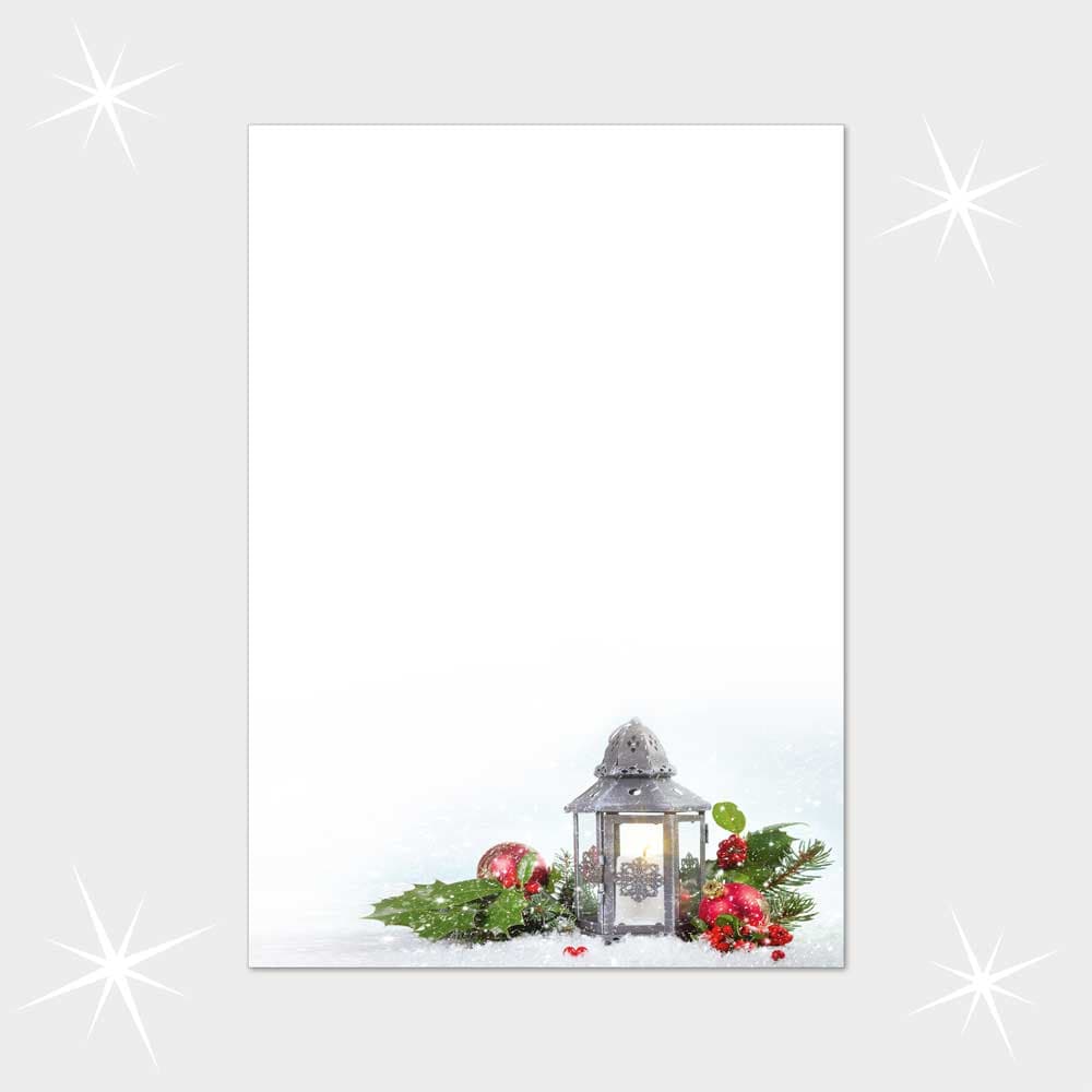 Weihnachtsbriefpapier DIN A4  21 x 29,7 cm
