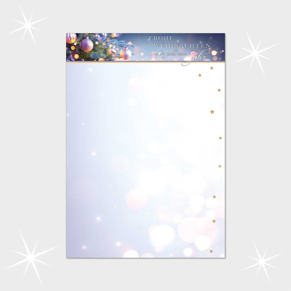 Weihnachtsbriefpapier DIN A4  21 x 29,7 cm
