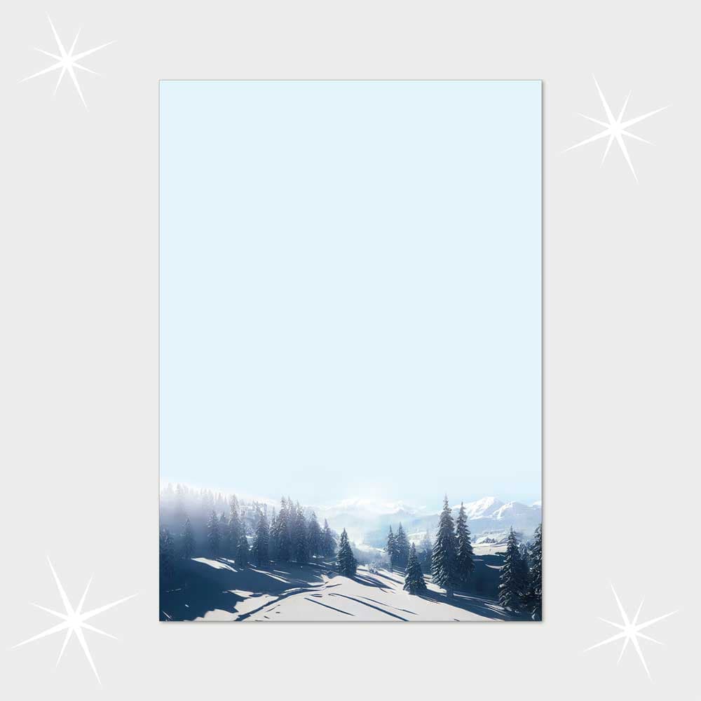 Weihnachtsbriefpapier DIN A4  21 x 29,7 cm